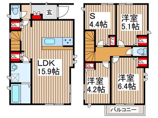 Kolet初石#02の物件間取画像